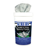 SCRUBS&reg; Graffiti & Spray Paint Remover Towels - scrubs graffiti remover30 towels per pal