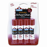 Washable All Purpose School Glue Sticks, 4/Pack