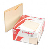 Double-Ply Tabbed File Jacket with One" Expansion, Letter, 50/Box