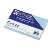 Oxford Unruled Index Cards, 5 X 8, 100/Pack