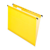 Hanging File Folders,1/5 Tabs,Letter,20/BX,Yellow