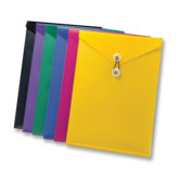 View front Envelope,w/ Elastic Clsre, 9-1/2"x12-1/2", Assorted