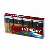 Eveready Gold Alkaline Batteries, 9V, 4 Batteries/Pack