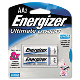 e&sup2; Lithium Batteries, AA, 2/pack