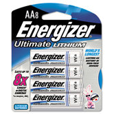 e&sup2; Lithium Batteries, AA, 8/pack