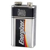 Alkaline Batteries, 9V, 4/pack