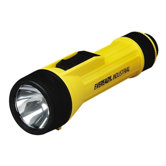 2 D Industrial Flashlight, Yellow/Black