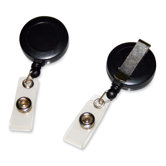 ID Belt Clip, Retractable, 1-1/4"x4-1/2", Black