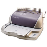 CombBind C210E Electric Comb Binding Machine, 425-Sheets, 16 x 14 x 9, Silver/GY
