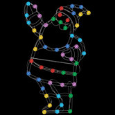 50-Light LED Light Effects Color Changing Santa