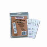 Safco Three-Part Coat Room Checks, Paper, 500/Pack