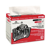 Brawny Industrial Airlaid Medium-Duty Wipers, 76/Box, 10/Carton