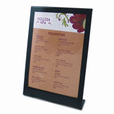 Deflect-o Superior Image Black Border Sign Holder