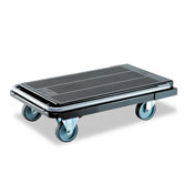 Heavy-Duty Platform Cart, 500lb Capacity, 20-9/10w x 32-5/8d x 9h, Black