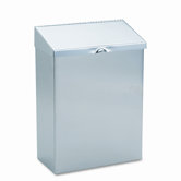 Wall Mount Convertible Sanitary Napkin Receptacle, Stainless Steel