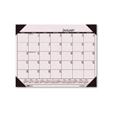 EcoTones Sunrise Rose Monthly Desk Pad Calendar, 22 x 17, 2013