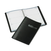 Weekly Appointment Book, 30-Minute Appointments, 5 x 8, Black, 2013