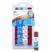 All-Purpose Permanent Glue Stick, White Application, .21oz, 24/Pack