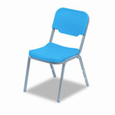 Rough 'n' Ready Mid-Back Leather Stacking Chairs