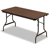Economy Wood Laminate Folding Table, Rectangular