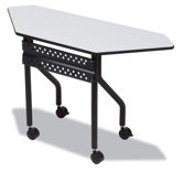 Officeworks Mobile Training Table, Trapezoid