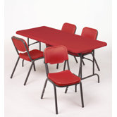 IndestrucTable TOO 1200 Series 96" Adjustable Folding Table