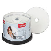 Inkjet Printable DVD-R Disc, 50/Pack