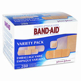 Sheer/Wet Adhesive Bandages, Assorted Sizes, 280 per Box