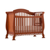Valentia Fixed Side Convertible Crib in Cognac