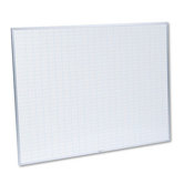 Planning Board, 1x2 Grid, Porcelain-on-Steel, 48 x 36, Blue/White