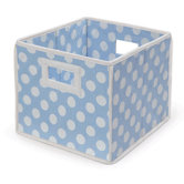 Folding Storage Cube in Polka Dot