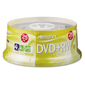 DVD + RW Discs, 25/Pack