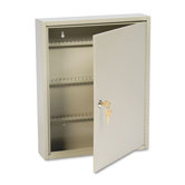 Locking Disc-Tumbler 110-Key Welded Steel Cabinet, 14w x 3-1/8d x 17-1/8h, Sand