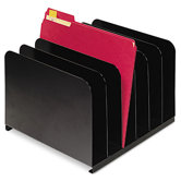Steelmaster Desktop Vertical Organizer, Six Sections