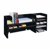 Desk Organizer w/Dividers, 47-1/4"x9-1/2"x18-3/8", Black