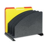 4-Compartments Organizer, Vertical, 8-3/8"x7-1/4"x12", Granite