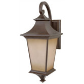 Argent Large Outdoor Wall Lantern in Aged Bronze