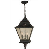 Chaparral  Outdoor Hanging Lantern in Rust