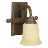 Madison  Vanity Light in Aged Bronze