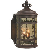Espana Outdoor Wall Lantern in Rustic Iron