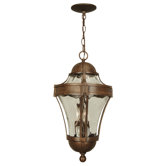 Parish Outdoor  Pendant in Aged Bronze
