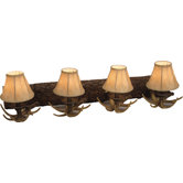 Antler Vanity Light in European Bronze