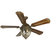 56" Olivier 5 Blade Ceiling Fan with Wall Remote