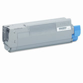 Laser Cartridge for Oki C6150, High-Yield, Black