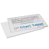 Chart Tablets w/Manuscript Cover, Ruled, White, 25 Sheets/Pad, 24 x 16