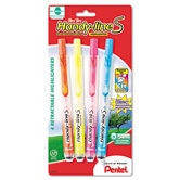 SXS15 Handy-line S Retractable & Refillable Highlighter, ASST, 4/pk