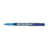 Razor Point Liquid Ink Porous Point Stick Pen, Blue Barrel/Ink, Extra Fine, 12 per Pack