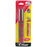 2 Count Red Precise V5 Rolling Ball Pen