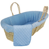Tadpoles Dimple Velour Moses Basket Set
