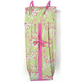 Cherry Blossom Diaper Stacker in Pink / Green